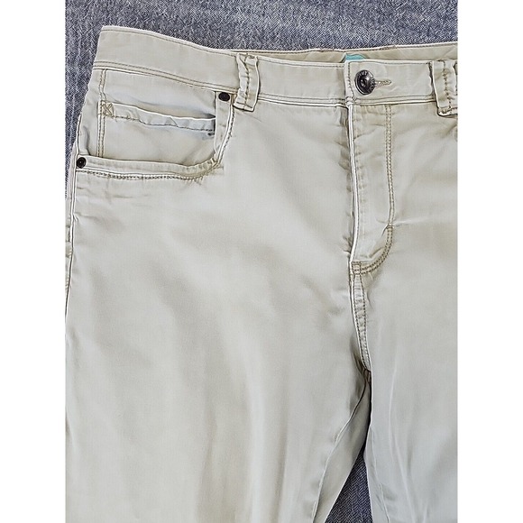Tommy Bahama Pants 34x34 (34x27 act)Beige Chino Khaki Straight Leg Casual Preppy - Picture 3 of 9